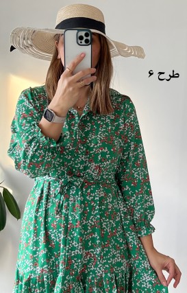 پیراهن جلودگمه دلناز 3