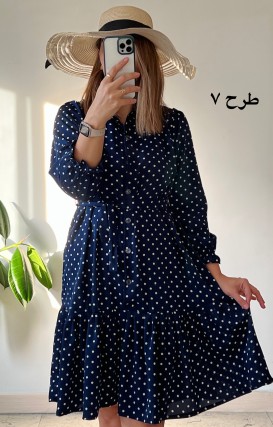 پیراهن جلودگمه دلناز 3