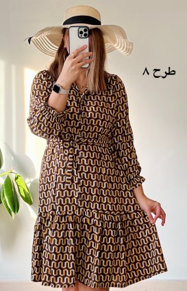 پیراهن جلودگمه دلناز 3