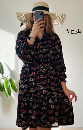 پیراهن جلودگمه دلناز 3