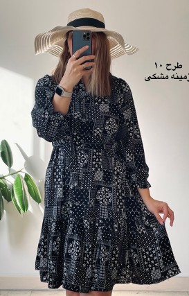 پیراهن جلودگمه دلناز 3