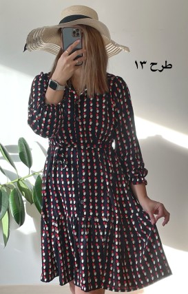 پیراهن جلودگمه دلناز 3