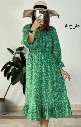 پیراهن کرپ حریر نهال سری 3