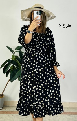 پیراهن کرپ حریر نهال سری 3