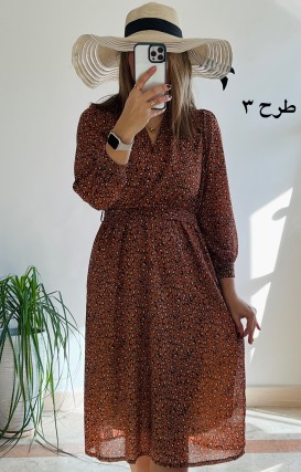 پیراهن حریر سرمه سری 15