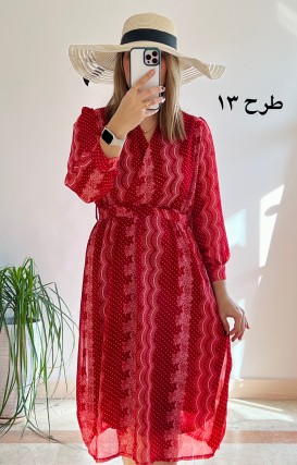 پیراهن حریر سرمه سری 15