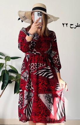 پیراهن حریر سرمه سری 15
