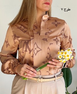 شومیز نگار با پارچه ساتن