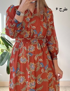 پیراهن حریر سرمه سری 16