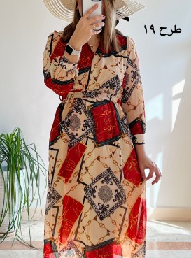 پیراهن حریر سرمه سری 16