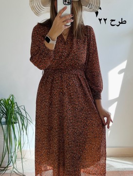 پیراهن حریر سرمه سری 16