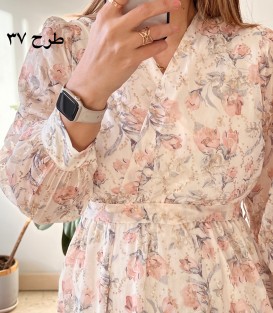 پیراهن حریر سرمه سری 16