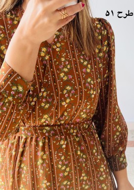 پیراهن حریر سرمه سری 16