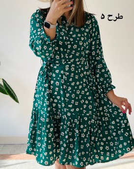 پیراهن جلودگمه دلناز 5