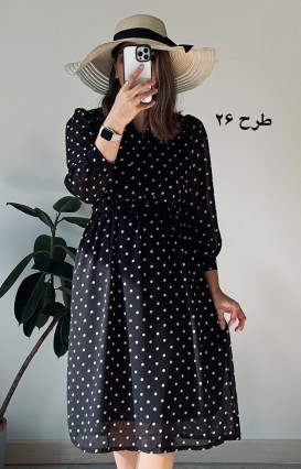 پیراهن حریر سرمه سری 17