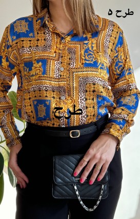 شومیز ساتن طرحدار