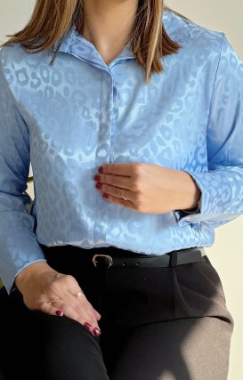 شومیز ساتن پلنگی