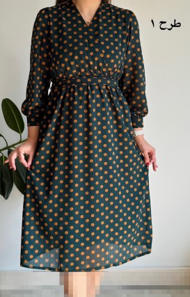 پیراهن حریر سرمه سری 18