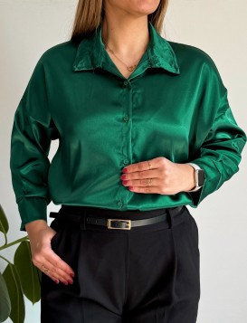 شومیز ساده ساتن ال ایکس