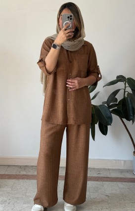 ست مانتو شلوار پنبه