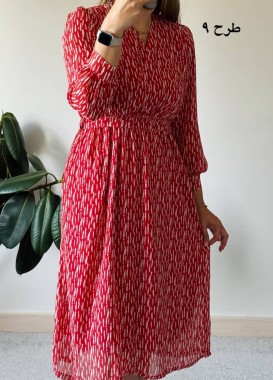 پیراهن حریر سرمه سری 10