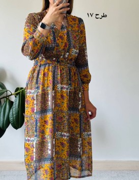 پیراهن حریر سرمه سری 10