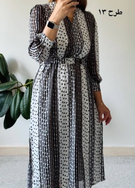 پیراهن حریر سرمه سری 10