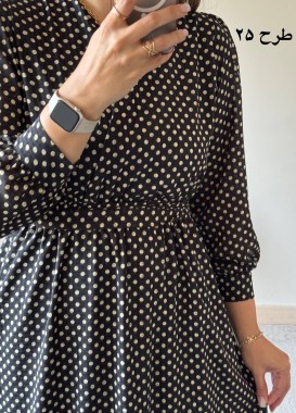 پیراهن حریر سرمه سری 10