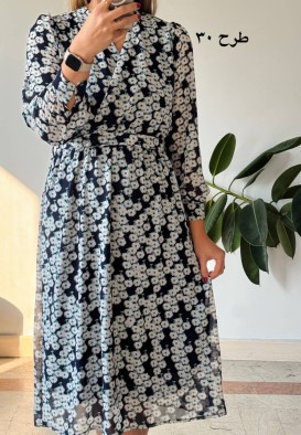 پیراهن حریر سرمه سری 10