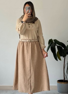 ست شومیز دامن و کمربند جانان