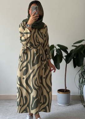 پیراهن مانتویی ماکسی افرا