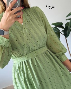 پیراهن حریر سرمه سری 11
