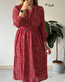 پیراهن حریر سرمه سری12