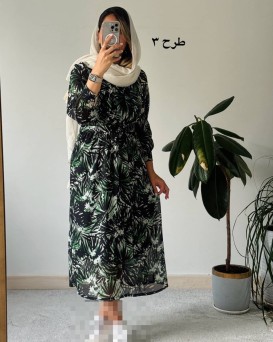پیراهن حریر ساحلی لادن