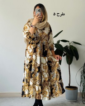 پیراهن ساحلی نخی شمیم