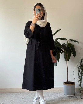 مانتو دانشجویی لینن تبسم