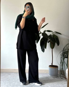 ست تونیک شلوار سه دگمه