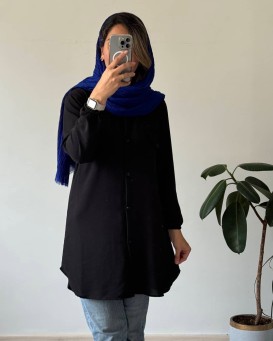 مانتو مشکی شایلی