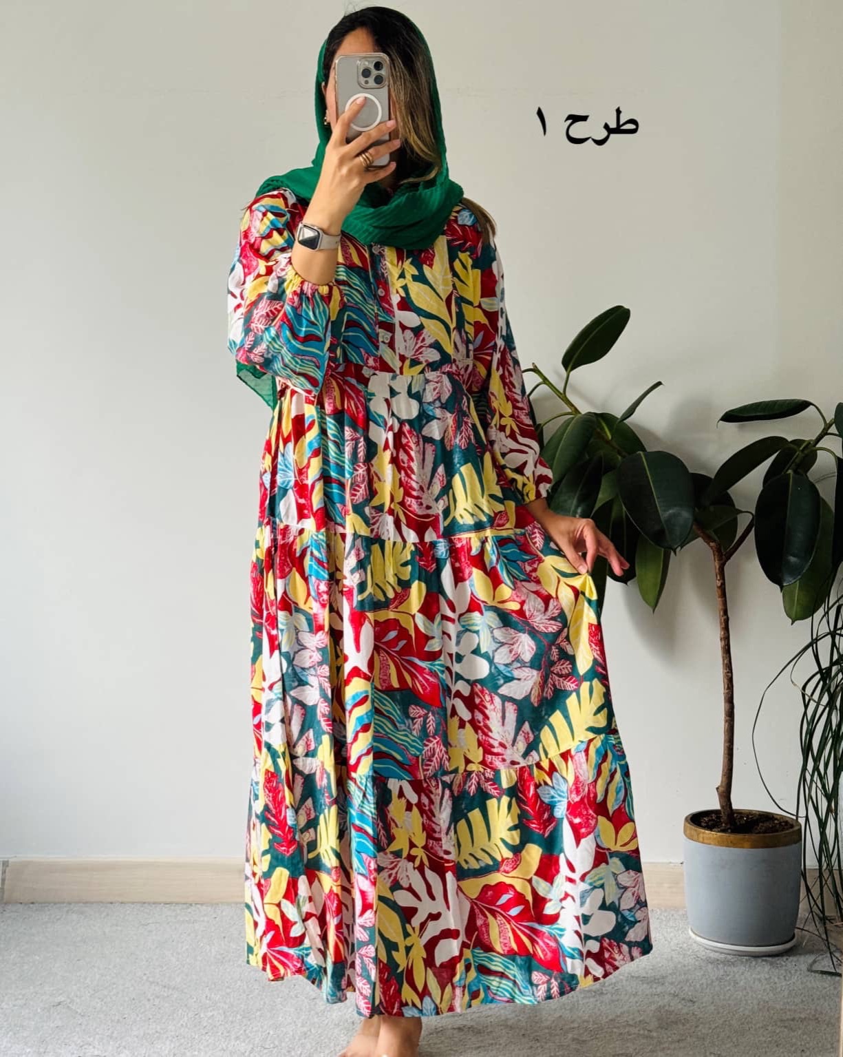 پیراهن نخی وارداتی هلیا