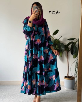 پیراهن نخی وارداتی هلیا