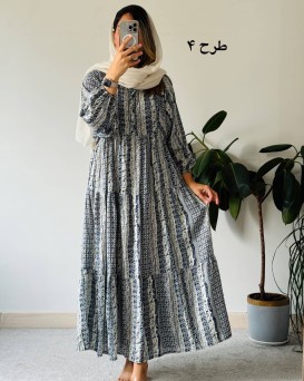 پیراهن نخی وارداتی هلیا