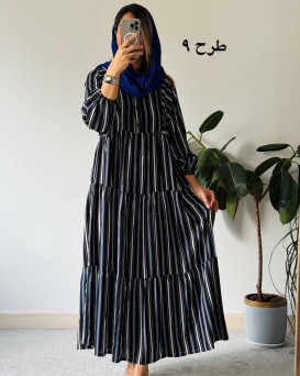 پیراهن نخی وارداتی هلیا