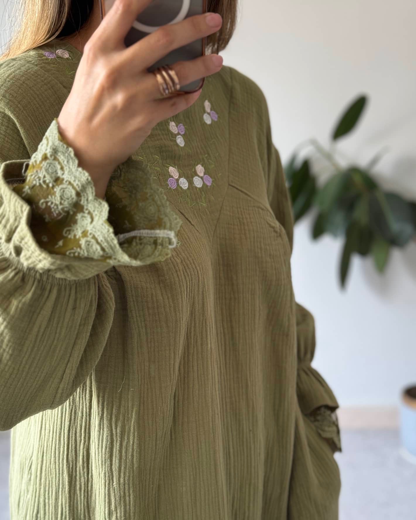 پیراهن مانتویی ترمه