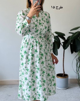 پیراهن حریر سرمه سری 13
