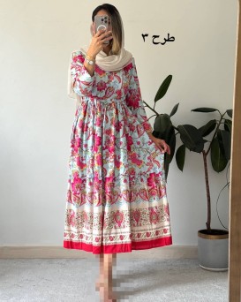 پیراهن ساحلی مزونی فلورا