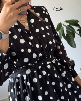پیراهن حریر سرمه سری 14