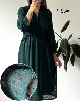 پیراهن حریر سرمه سری 14