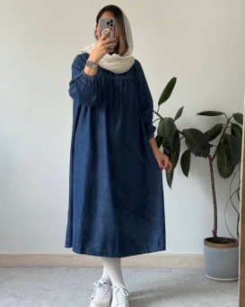 پیراهن جین پارچه ترک