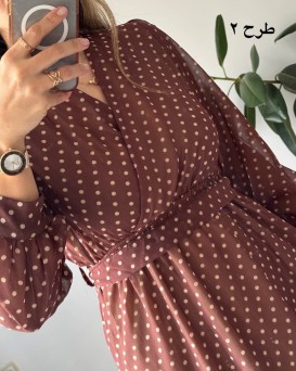 پیراهن حریر سرمه سری 15