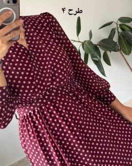 پیراهن حریر سرمه سری 15